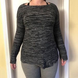 Black marled Sweater